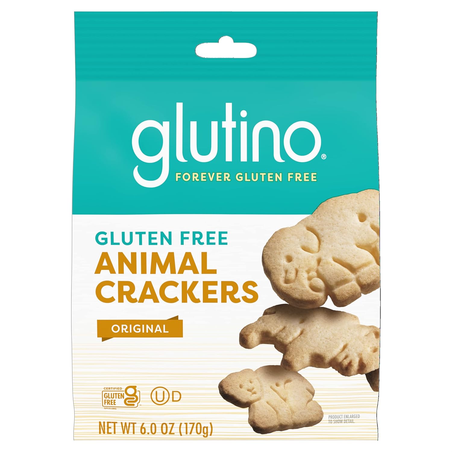 Glutino Gluten Free Animal Crackers, Original Graham, 6 oz