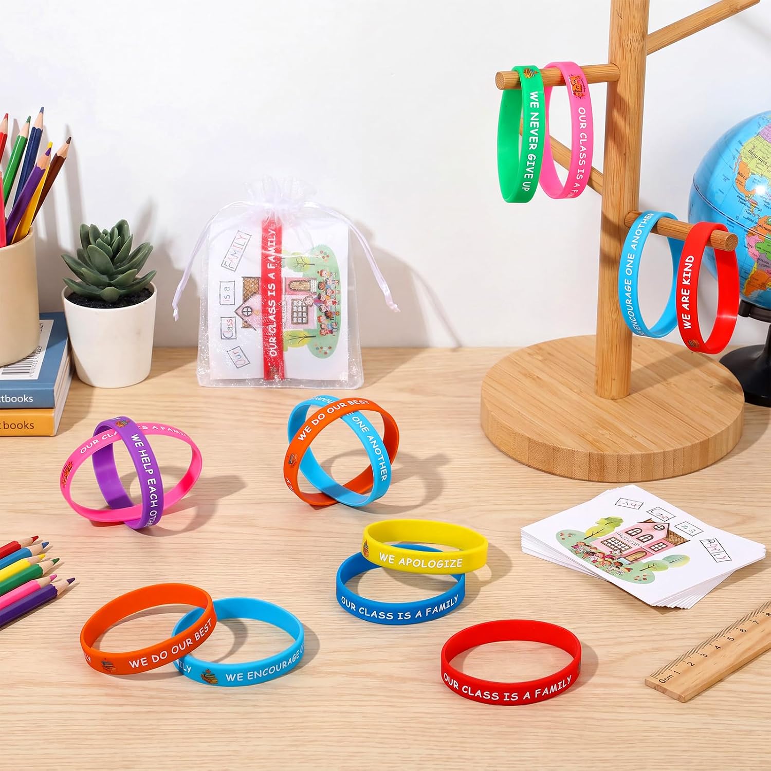 Jenaai 32 Sets Our Class Is a Family Friendship Bracelets, Family image 4