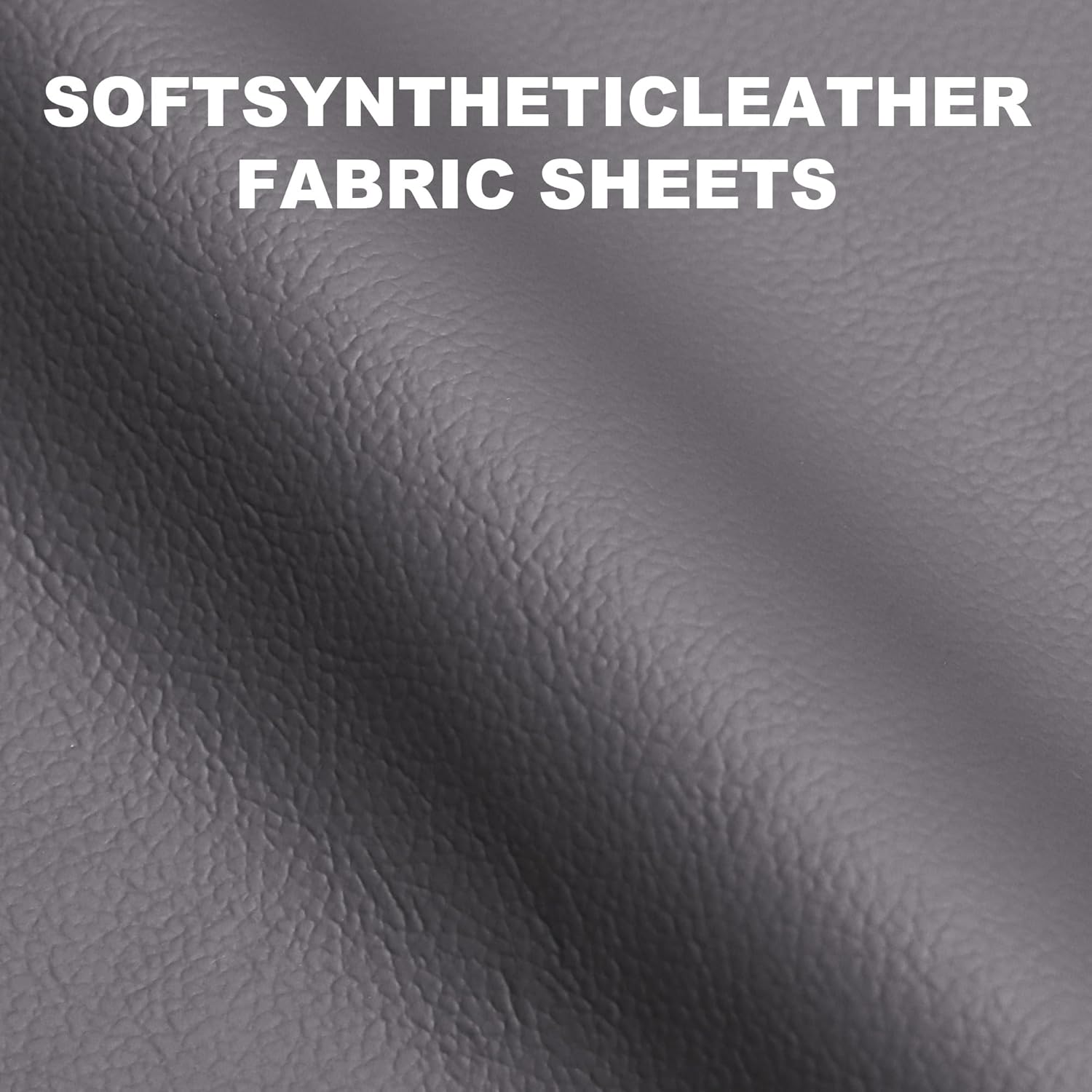 Faux Leather, Marine Vinyl PVC Leather for DIY Upholstery, Sofa Car Boat Seat Repair, Waterproof & Easy to Clean, Grey (1 FT 55x12 Inch)