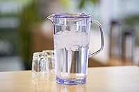 Vista 7 de Service Ideas 10-00403-000 Jarra para bebidas frías con tapa, 64 onzas, 1.9 litros, sin BPA, transparente