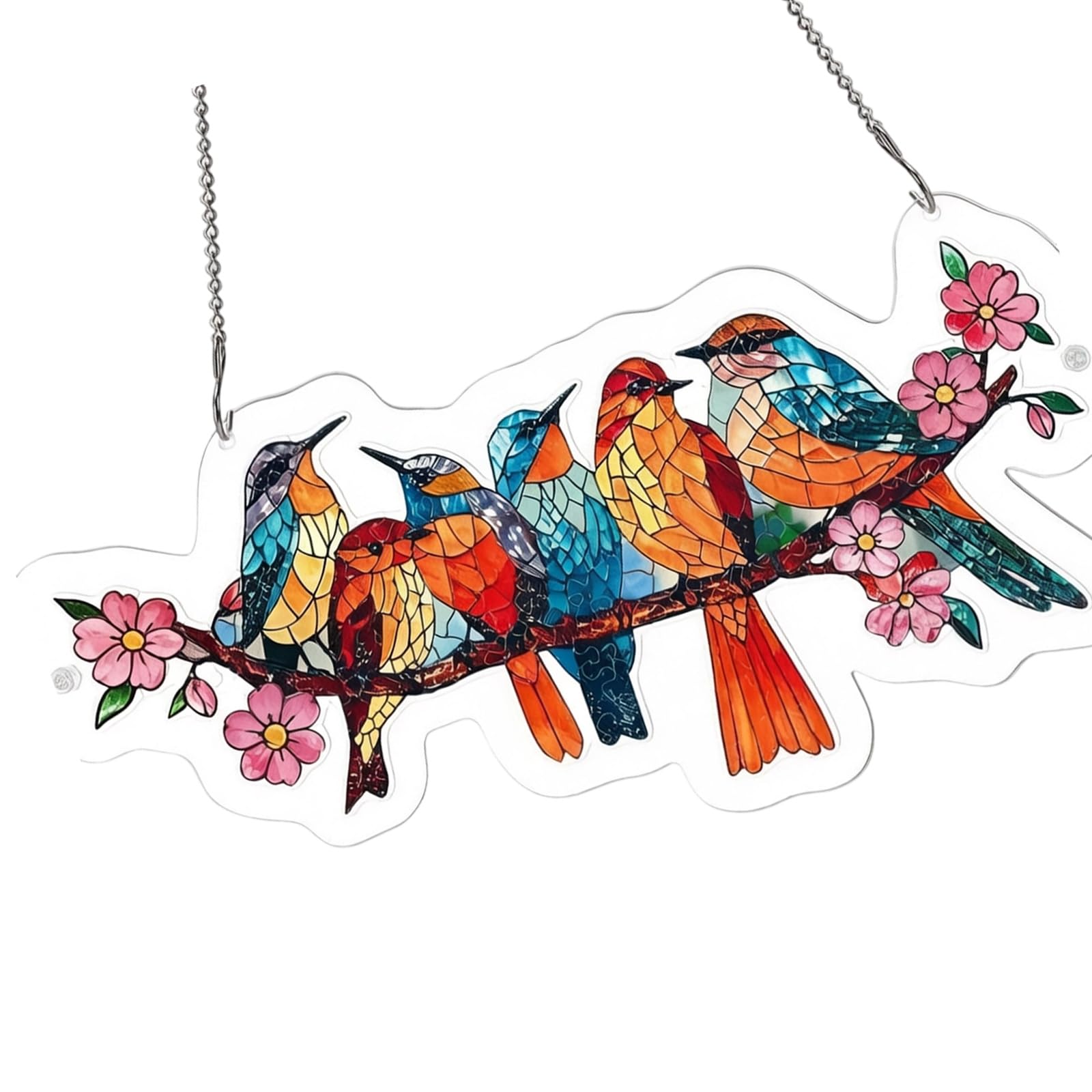 Jigsaws Puzzle Suncatchers Acrylic Window Decors Birthday Women Stained Glass Window Hanging Decors Acrylic Puzzle