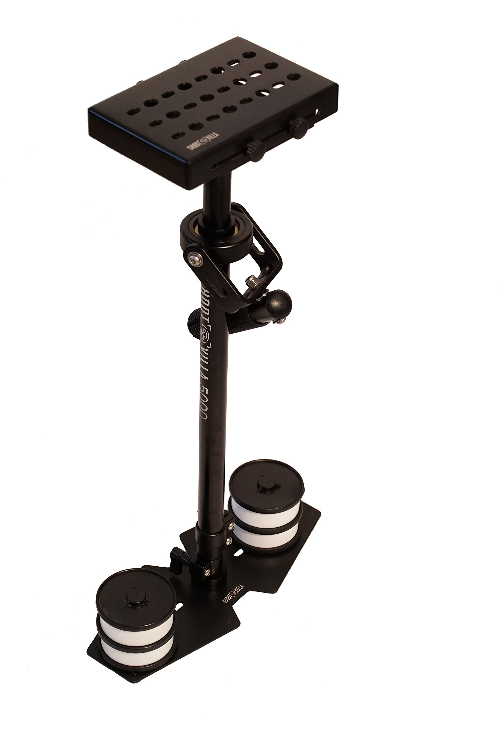 SHOOTVILLA 5000 29"/73cm Professional Video Camera Stabilizer for Cameras up to 5kg/11lbs | Handheld Steadycam for DV DSLR Nikon Canon Sony Panasonic | Free Quick Release Plate (SV-S5KG)