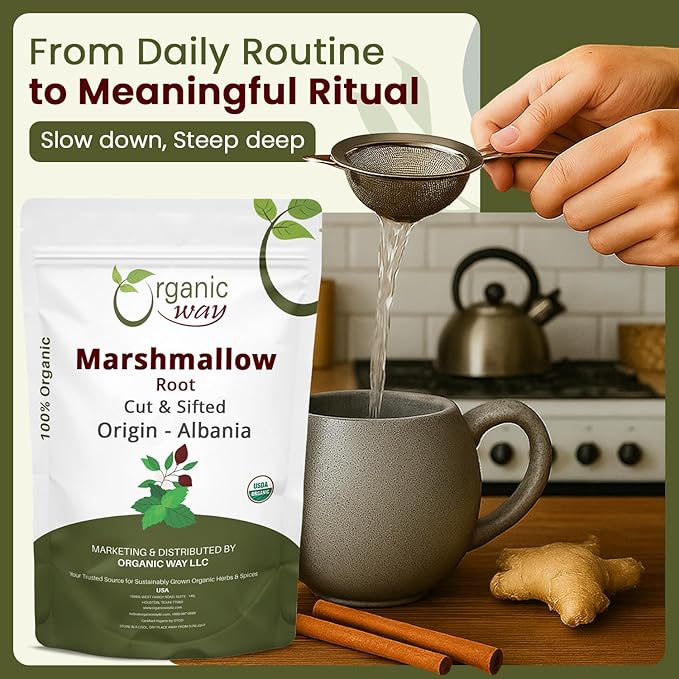 Té de Raíz de Malvavisco Orgánico 4 Onzas miniatura 5