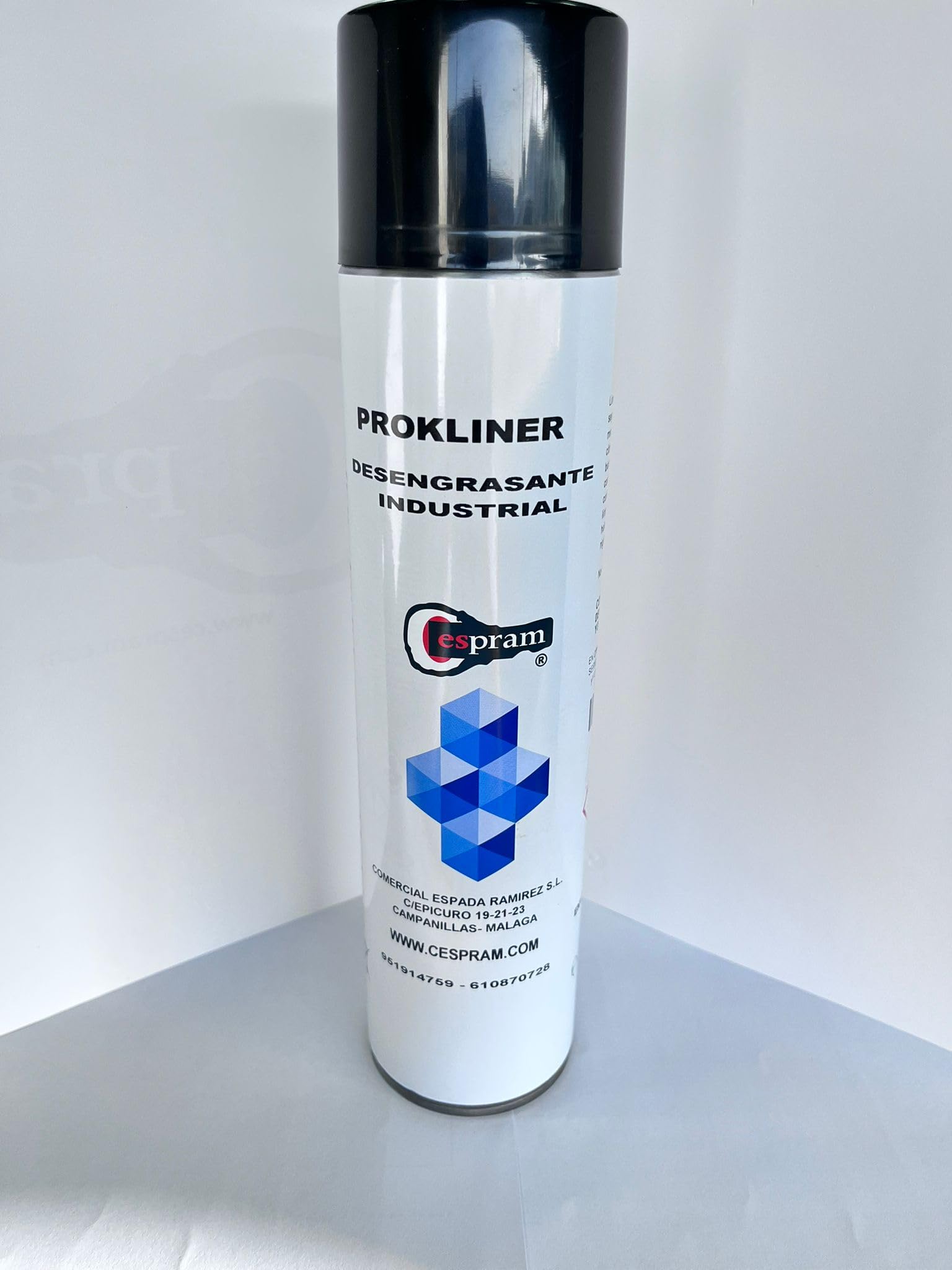 Desengrasante industrial, limpieza piezas mecánicas, elevada rigidez dieléctrico, con RAPIDA evaporación. Pro Kliner. Spray 800 ml. (6 uds)