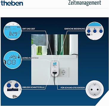 Theben 0200170 Eltimo 020 Astro Top3 Socket Timer Switch Digital
