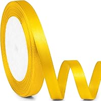 Vista 170 de Cinta de satén de 5/8" x 100 yardas - Cinta de seda naranja otoñal con carrete - Ideal para envolver regalos, ramos florales, manualidades