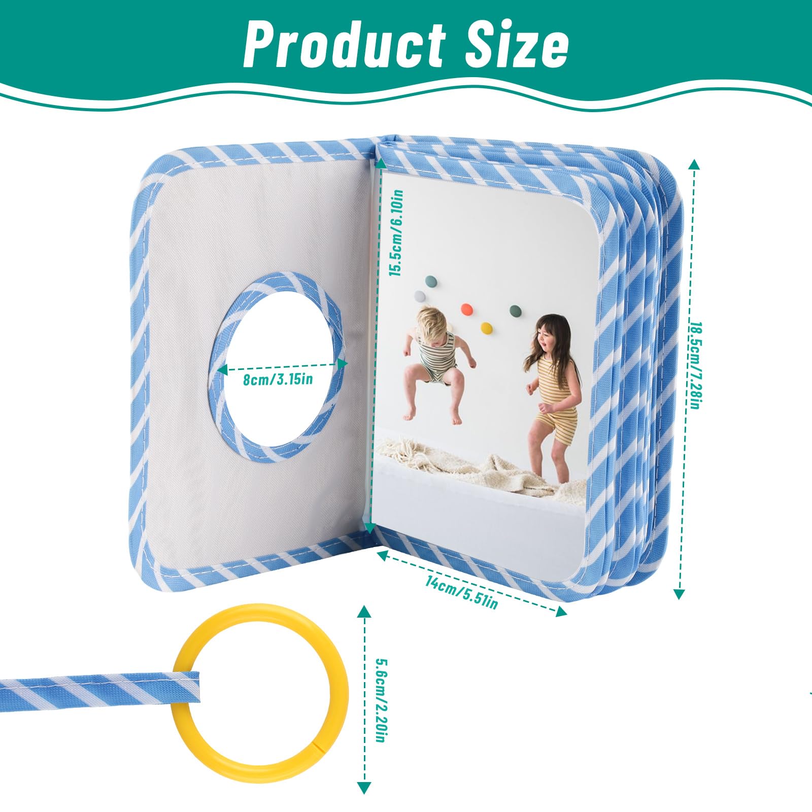 Baby Photo Album Soft Book, Photo from Birth, Soft First Baby Album Memory, Memory Book for Babies Capture Precious Memories - Image 2