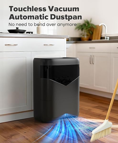 LyriFine LyriFine Pro Touchless Vacuum Automatic Dustpan, 20Kpa Suction Ultra Fast & Powerful Hair Vacuum for Salons Pet Hair Food, Auto Sensors, 6L Large Capacity Corded Canister Vacuum, Bagless, 2 Modes in use