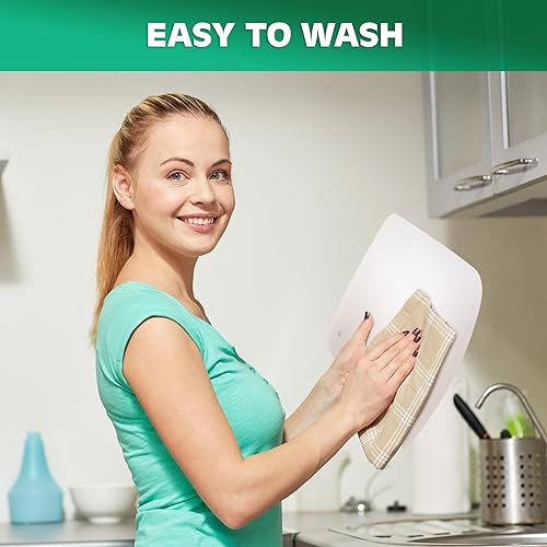 Miniatura 9 de Juego de 3 ventosas de protección contra salpicaduras para fregadero de 9.7 x 11 pulgadas, duradero y fácil de limpiar, accesorios de lavado de