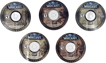 Warcraft Game Disc Coasters - Gaming Coasters - PC Gaming - WoW - The Horde - Alliance - Orcs - Stormwind - Dwarves - Gamer Gifts - World of (5 Original Coasters)