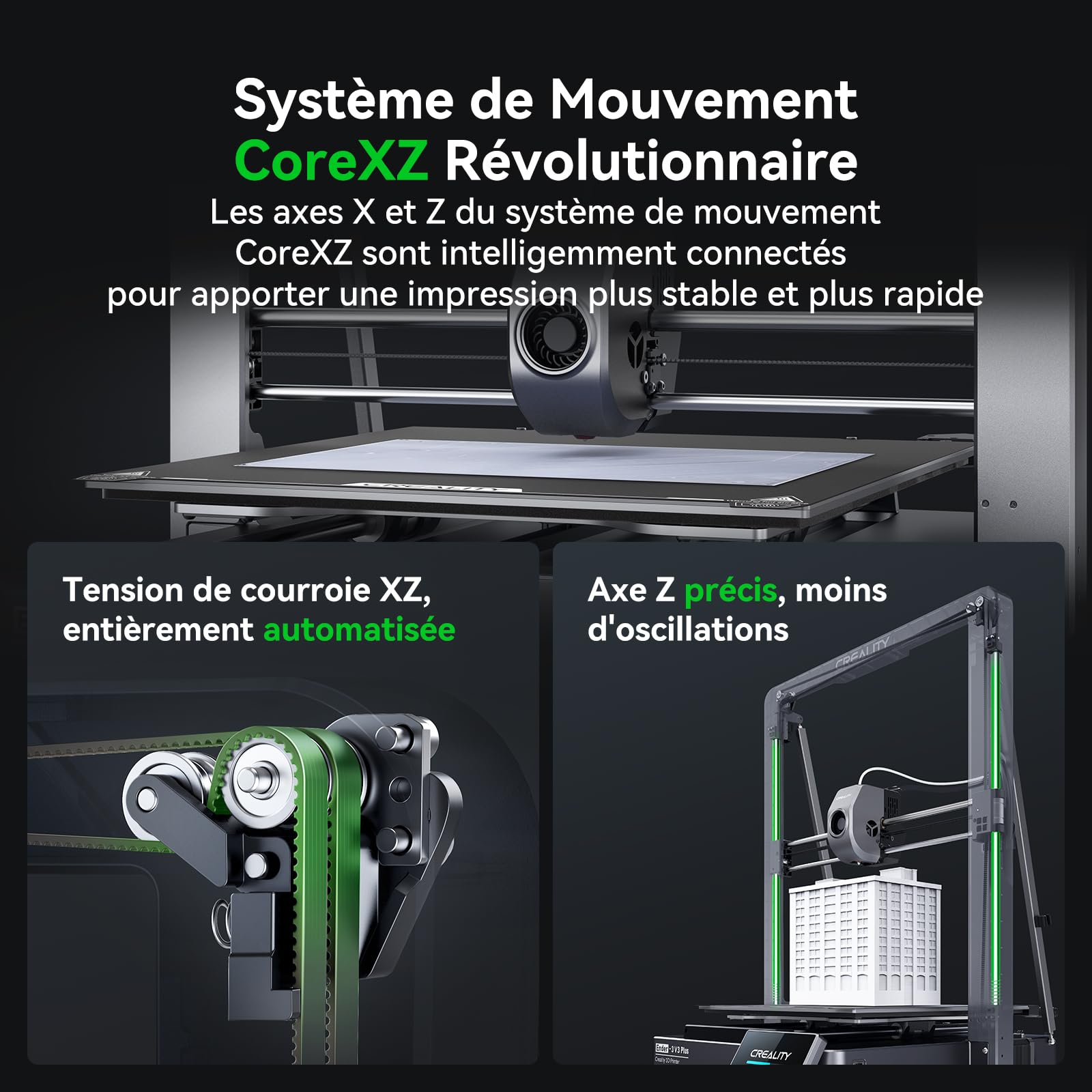Creality Ender 3 V3 Plus 3D-Drucker, neu in 2024, 600 mm/s, Vollmetallgehäuse, verbesserter Extruder, Schnellwechseldüse, große Druckgröße, für Anfänger, professionelle Gamer, Bildungsbranche usw