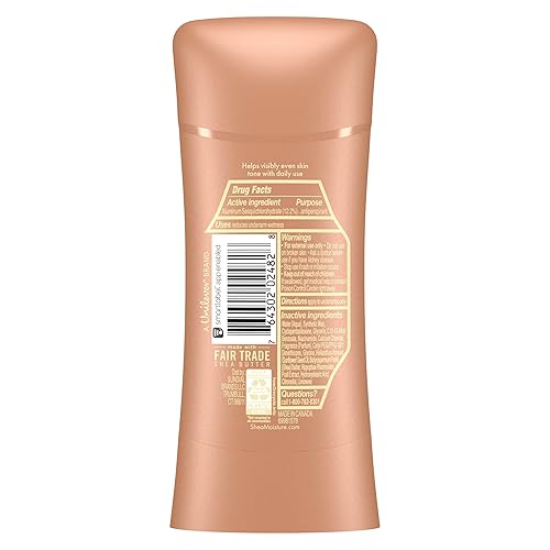Miniatura 2 de SheaMoisture Desodorante antitranspirante en barra de tono uniforme vitamina C y niacinamida, 2 unidades para protección contra el sudor y el olor