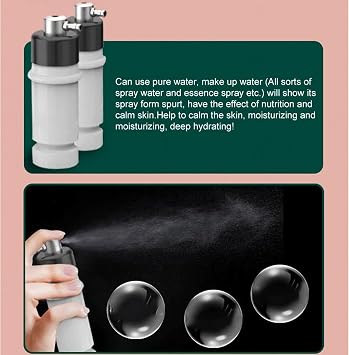 Beauty Machine - Needle-free Electroporation For Anti-aging, Diamond Microdermabrasion With Vacuum Spray, 6-in-1 Galvanic Cavitation Device For Skin Tightening & Deep Cleansing