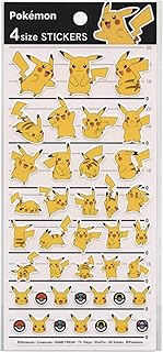 カミオジャパン ポケットモンスター 4サイズステッカーズ ピカチュウ [007320]