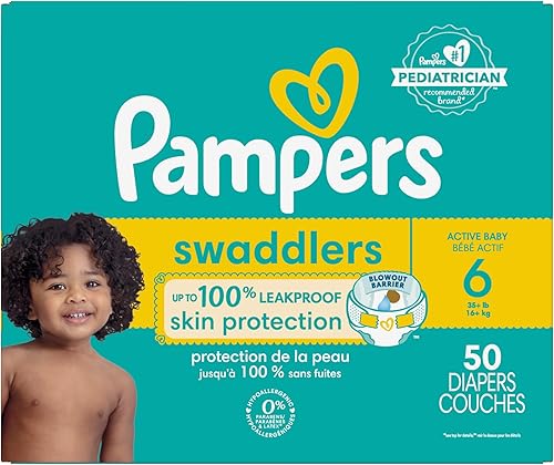 Miniatura 179 de Pañales Pampers Swaddlers, Talla 7 (11.8-22.7 kg), 70 unidades, absorbentes, mantiene al bebé seco y cómodo, pañal desechable seguro para la piel
