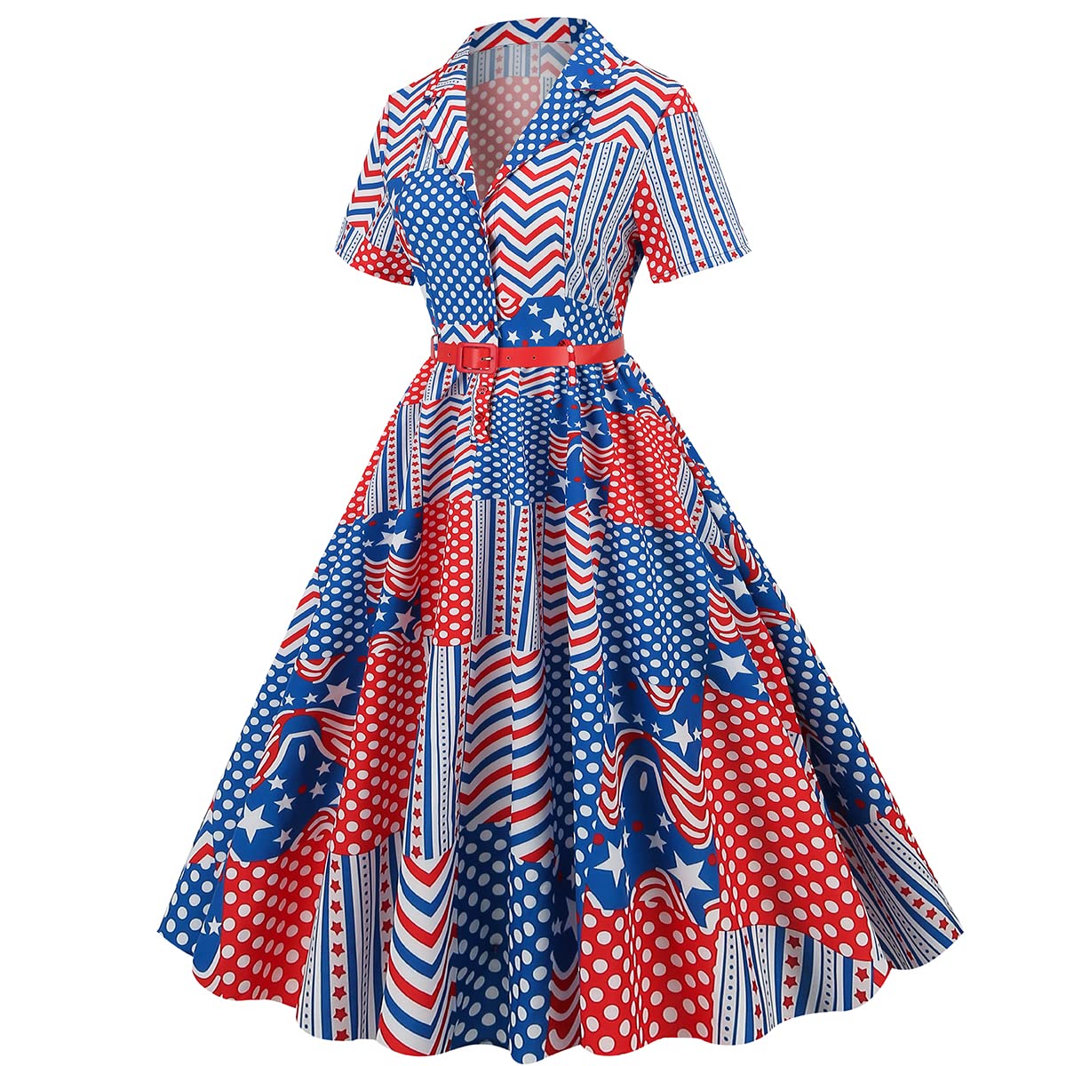 Robe de cocktail vintage années 50 Audrey Hepburn années 1950 à revers cranté vintage col en V avec ceinture