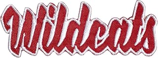 Wildcats Mascot Name, Sports, Iron-on Patch (Red/White 4")