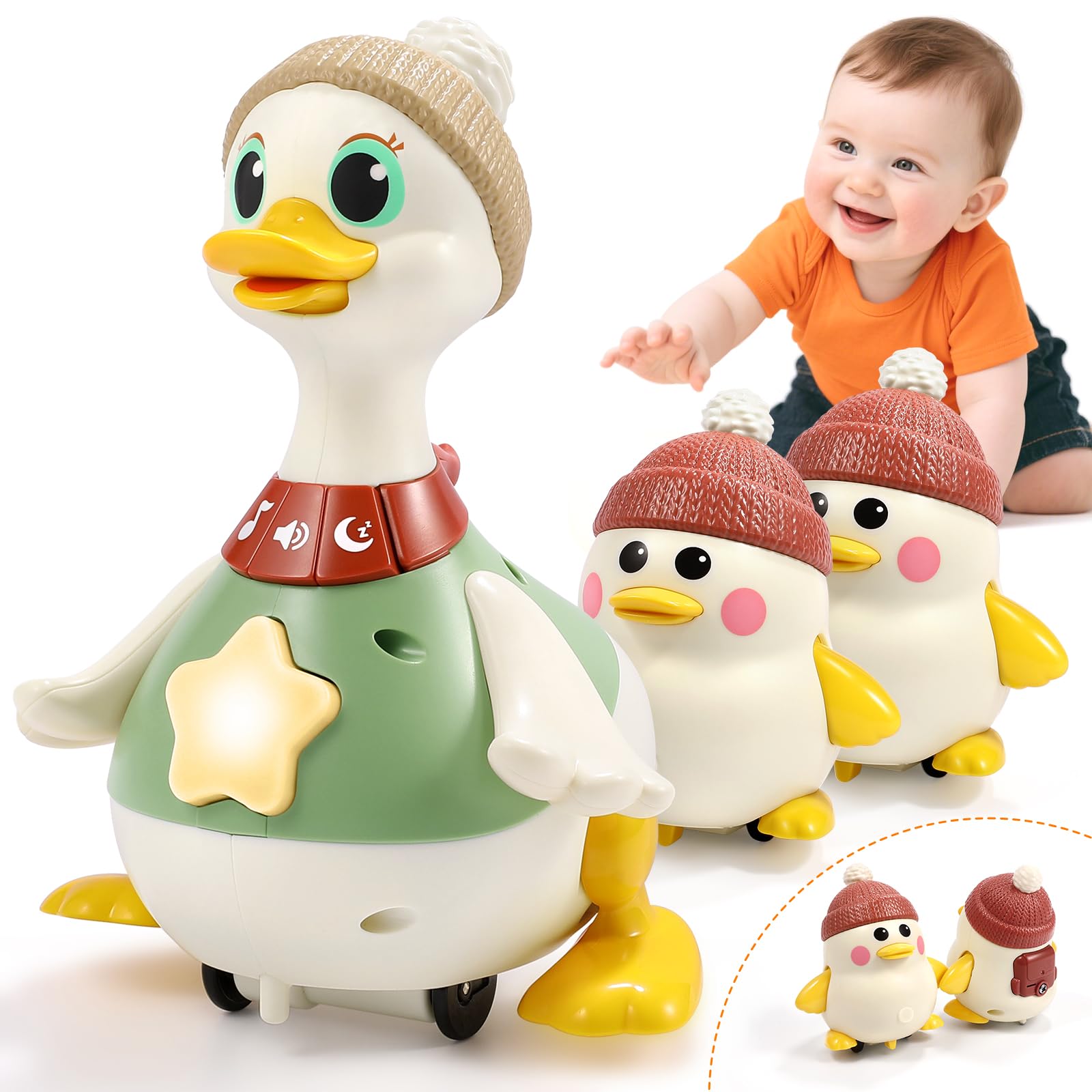 LUDILO Babyspielzeug 6–12 Monate: Ein Muss für Krabbelente für 5, 6, 7, 8, 9, 10, 12, 18 Monate, Babyspielzeug 0–6, 12–18 Monate, Babyspielzeug für Babys