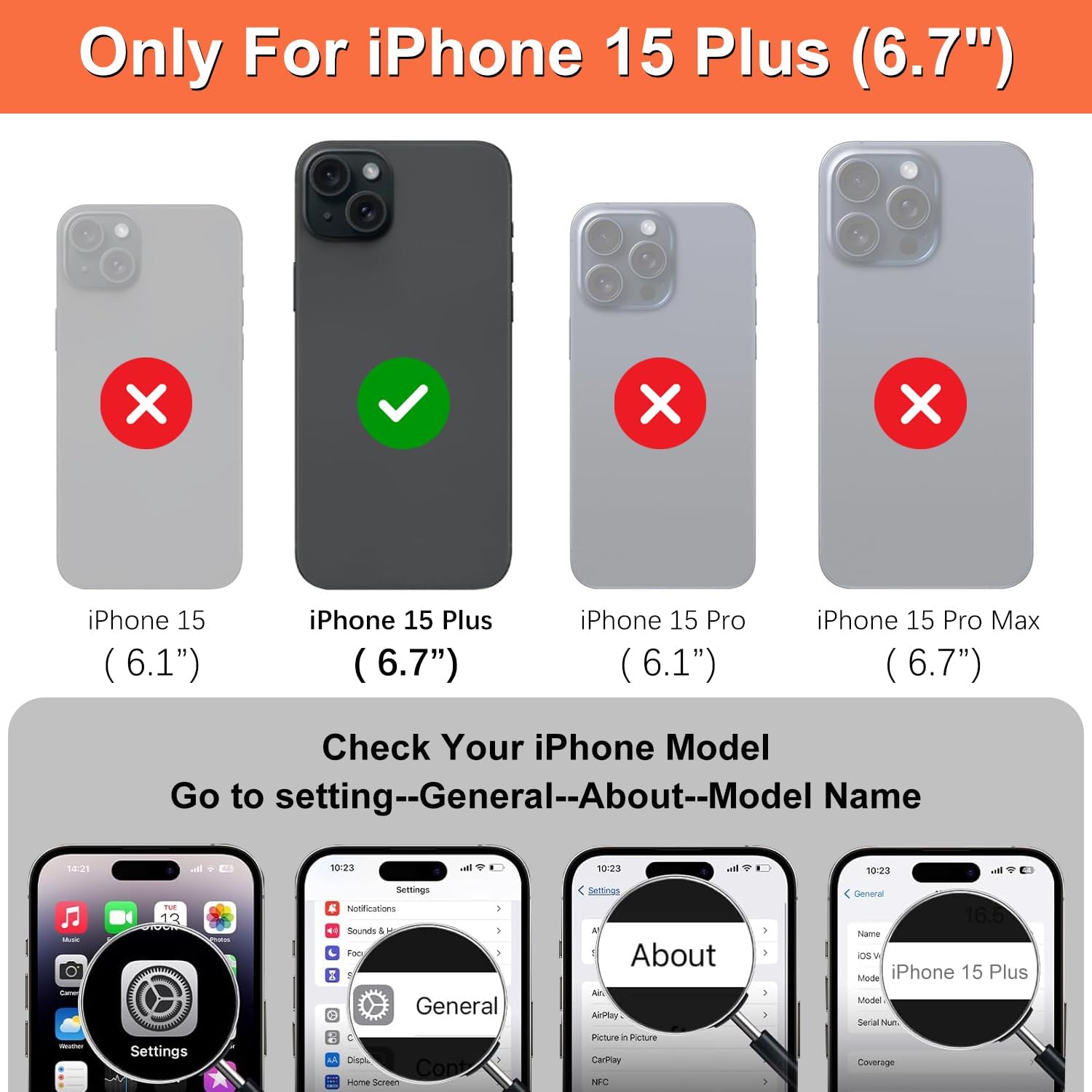 iCoverCase Compatible with iPhone 15 Plus Wallet Phone Case with Card Holder for Women Men, [RFID Blocking] Card Slots PU Leather Protective Wallet Case 6.7 Inch (Beige Leopard) - Image 2