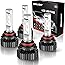 SEALIGHT 9005/HB3 High Beam 9006/HB4 Low Beam LED 14000LM Headlight Bulbs Combo Package CSP Chips 6000K Cool White