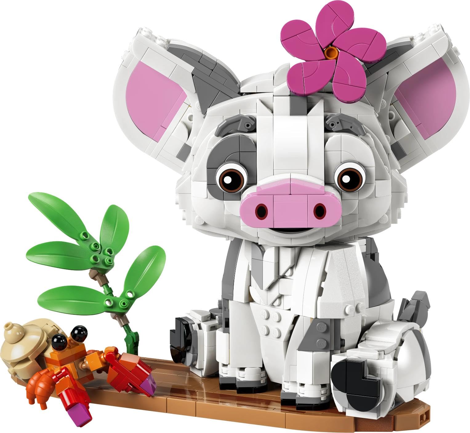 LEGO ǀ Disney Vaiana Pua 43292 | Kolekcjonerska figurka Disneya, zabawka dla 9-latki, prezent dla dziewczynki i chłopca, klocki dla dzieci, 885 elementów