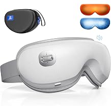 BOB AND BRAD Zero Pro Ultra-Quiet Eye Massager with Heat and Cooling, FSA Eligible/HSA Heated Eye Mask, Lightweight Eye Massager with Scroll Button for Migraine Dry Eyes Relief, Gifts for Women Men