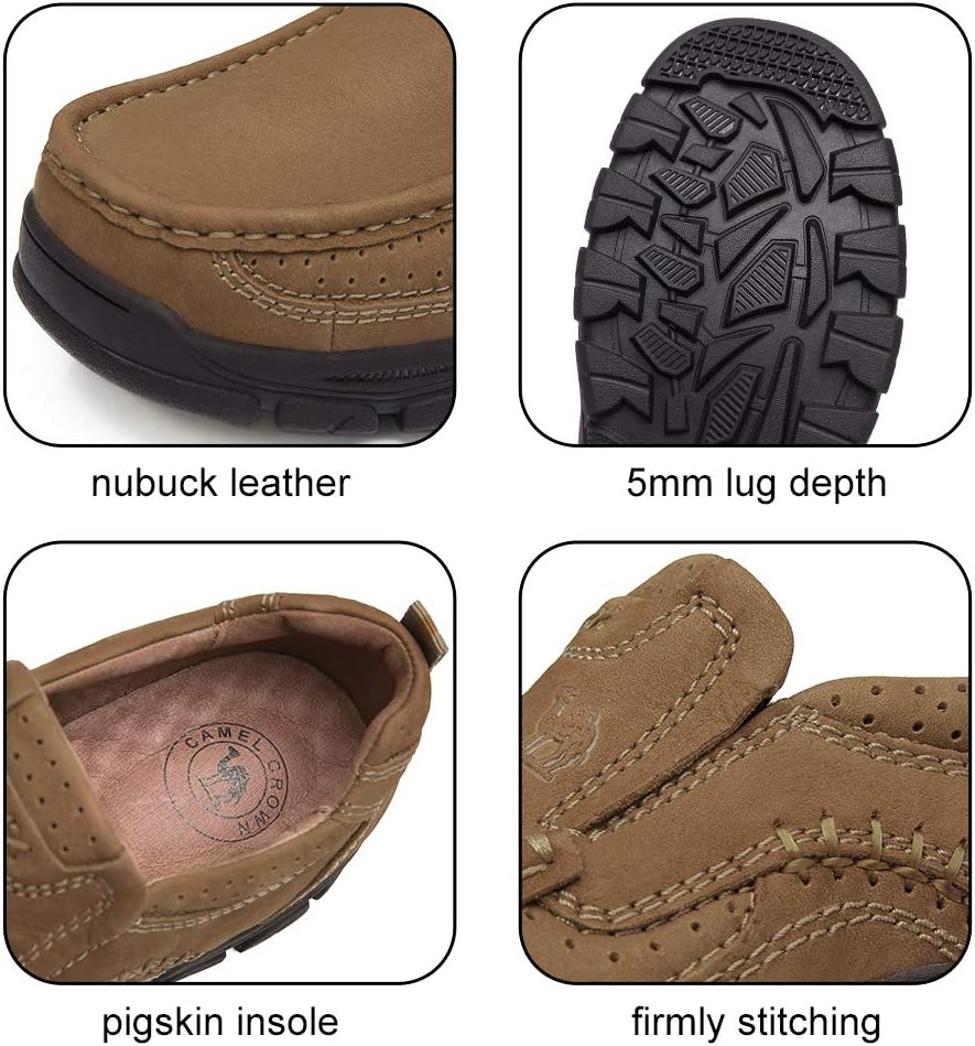 CAMEL CROWN Mens Loafers Slip On Loafer Leather Casual Walking Shoes Comfortable for Work Office Dress Outdoor - Image 6