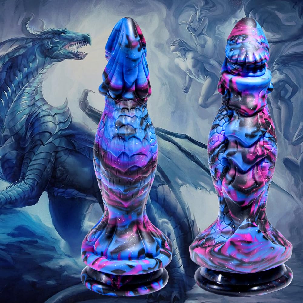 9.8 Inch Huge Fantasy Dildo from Monster with Large Suction Cup, Silicone Dragon Dildo XL Anal Plug Flexible G-spot Adult Big Penis for Women & Men: MAGIC