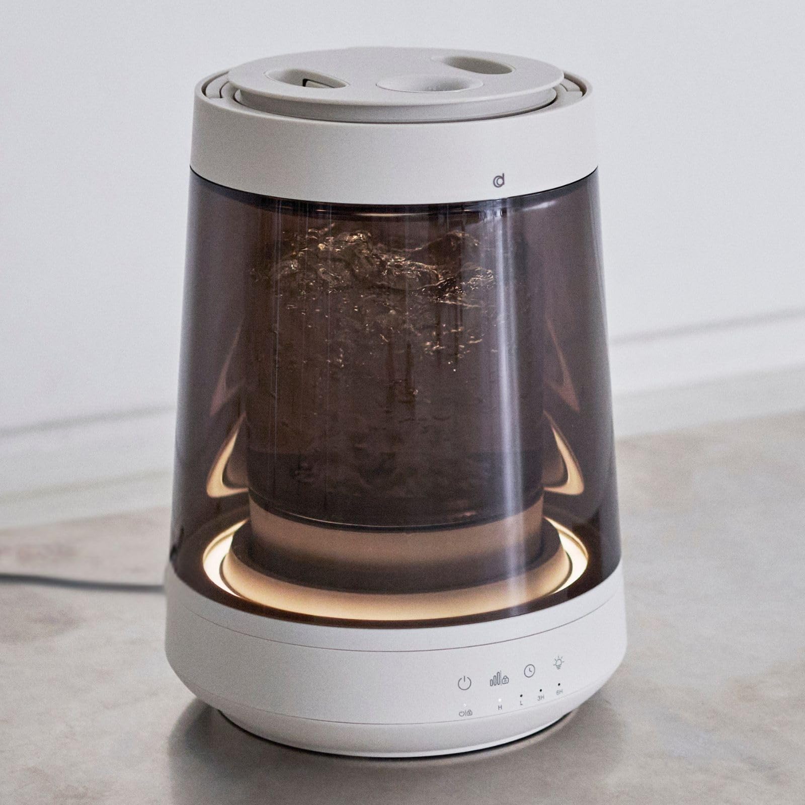 Amazon.co.jp: CORED スチーム加湿器 ガラス製 大容量2.6L木造10畳