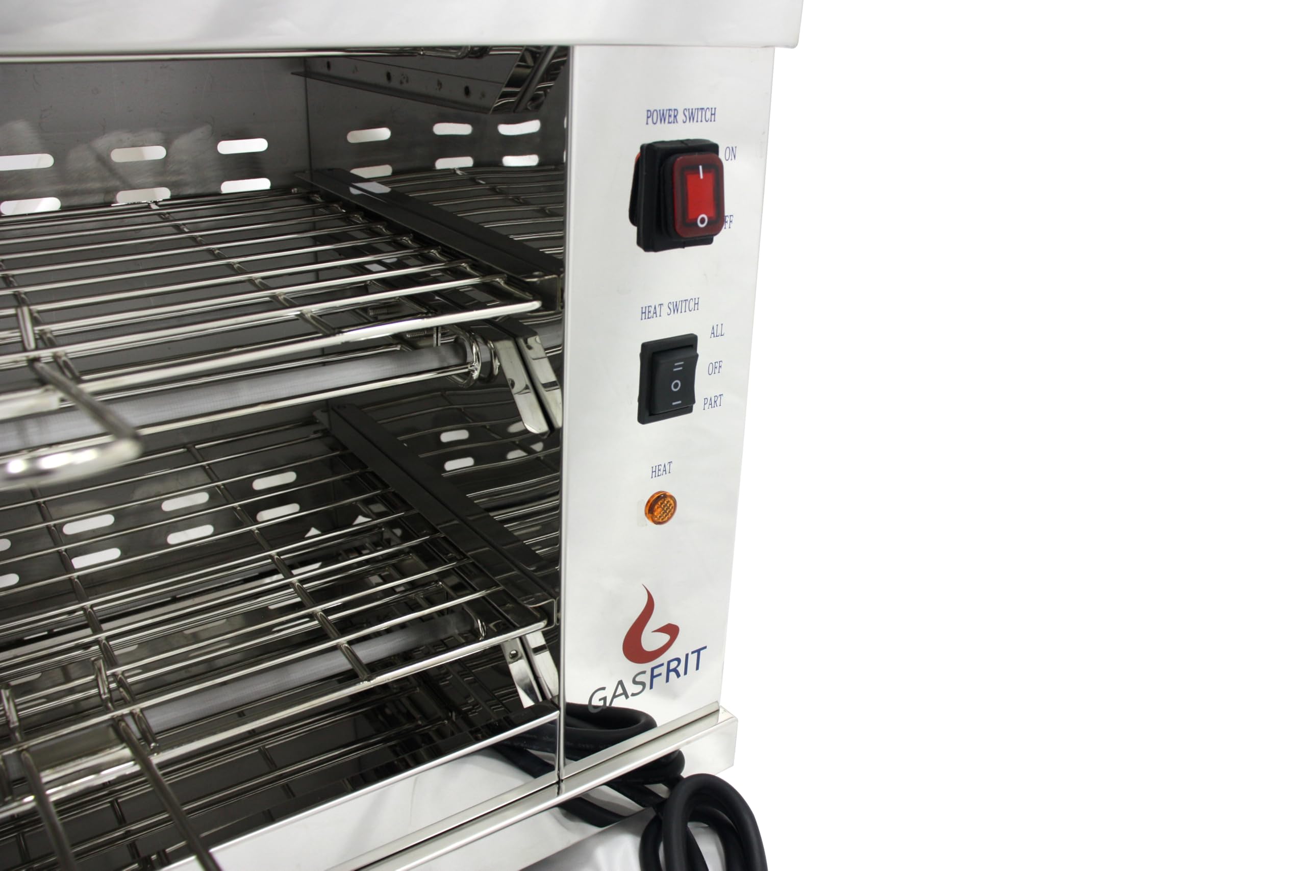 Grille-pain électrique industriel à quartz 2 étages, 3000 W, acier inoxydable, grille et plateau ramasse-miettes amovibles, usage professionnel hôtellerie