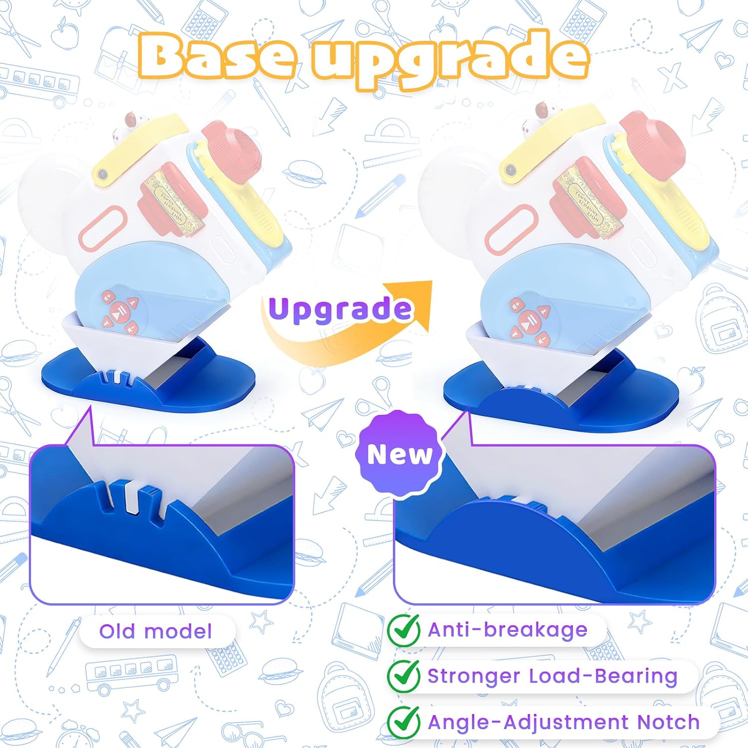 COBEAR Adjustable Projector Stand for Little Tikes Story Dream Machine, 3-Angle Cradle Stand Holder, Secure Fit for Story Dream Machine & Story Books