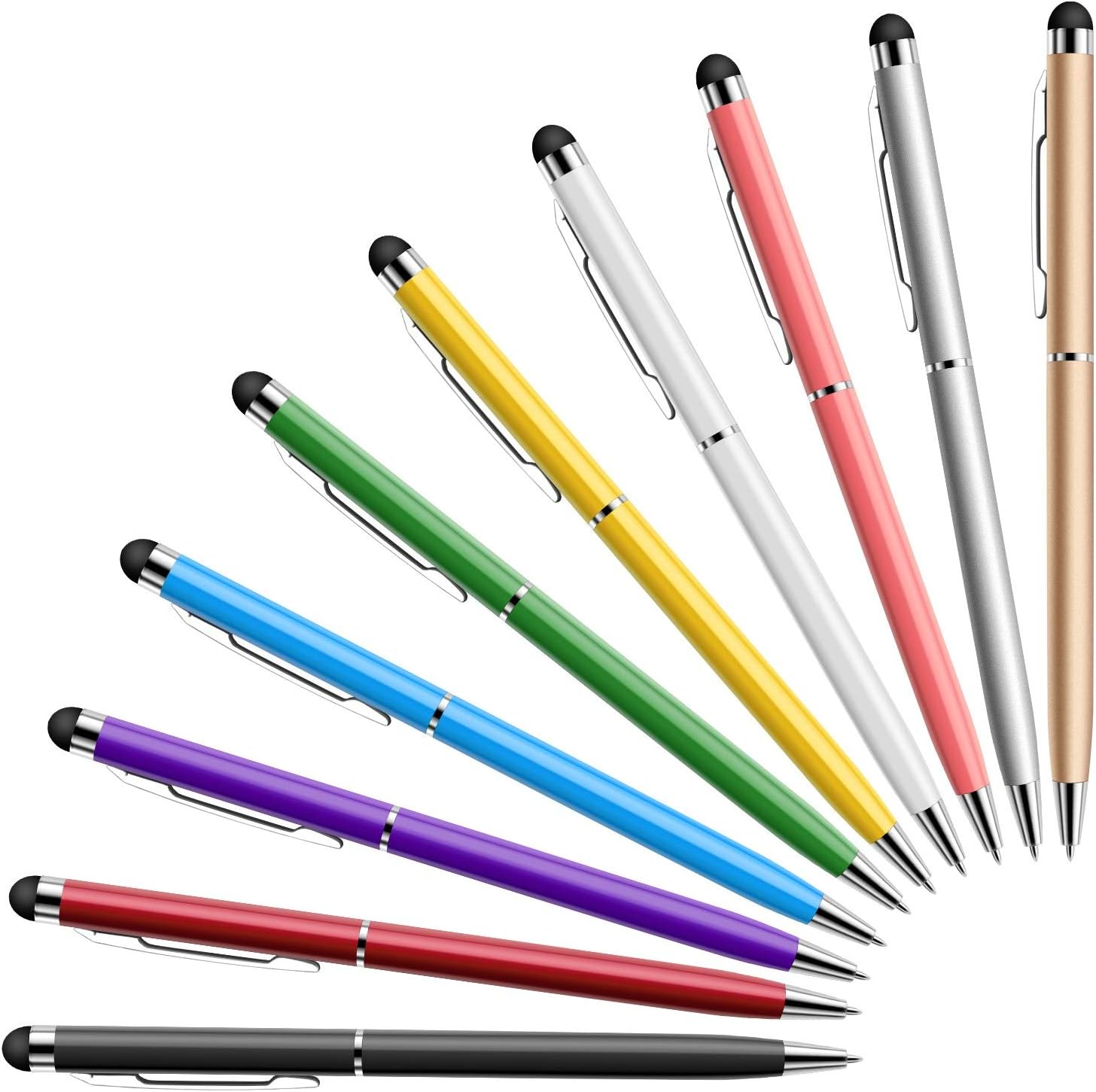 MEKO Tablet Stift, 10er Pack Touchscreen Stifte mit dem schwarzen