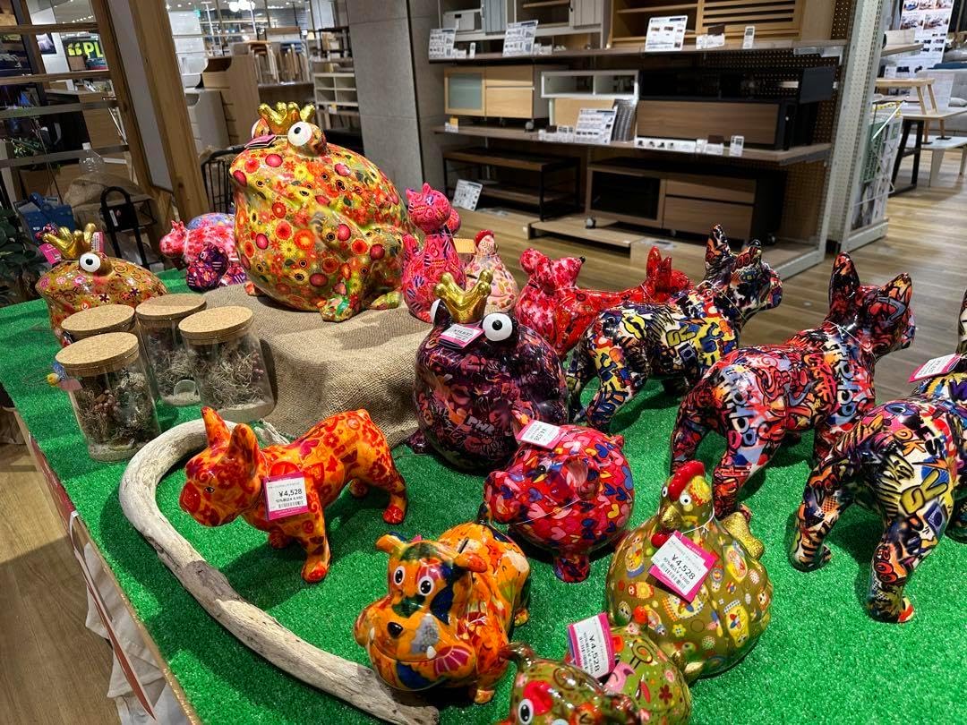 ポンピドゥ マネーバンクキングフロッグ オレンジ 特大 XLサイズ 超