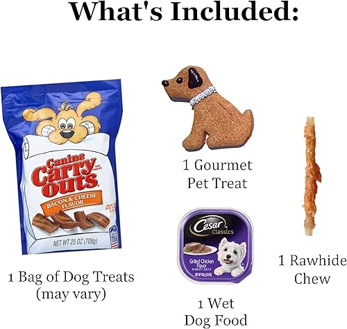 Miniatura 3 de Envía juguetes para perros y golosinas para perros, listo para regalar en nuestra caja de barker. Cesta de caja de regalo para perros para tu bebé