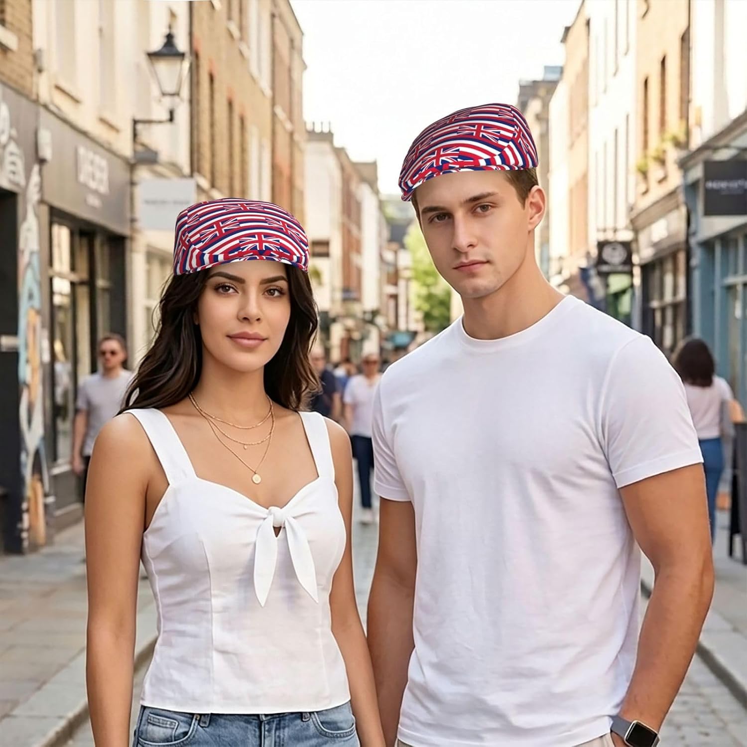 Hawaii Flag Print Adult Newsboy Cap Flat Hats Driving Hat Ivy Cabbie Gatsby Hunting Caps Black