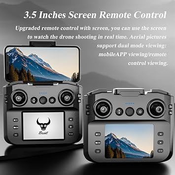 Foldable Drone 4K Dual Camera Brushless Quadcopter for Adults Beginners