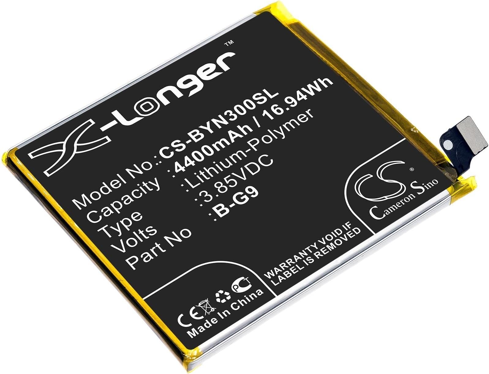 Battery Replacement for Nex 3 Nex 3 5G Nex 3S 5G V1923 V1923T V1924 V1924T V1950A B-G9 4400mAh / 16.94Wh LIONX