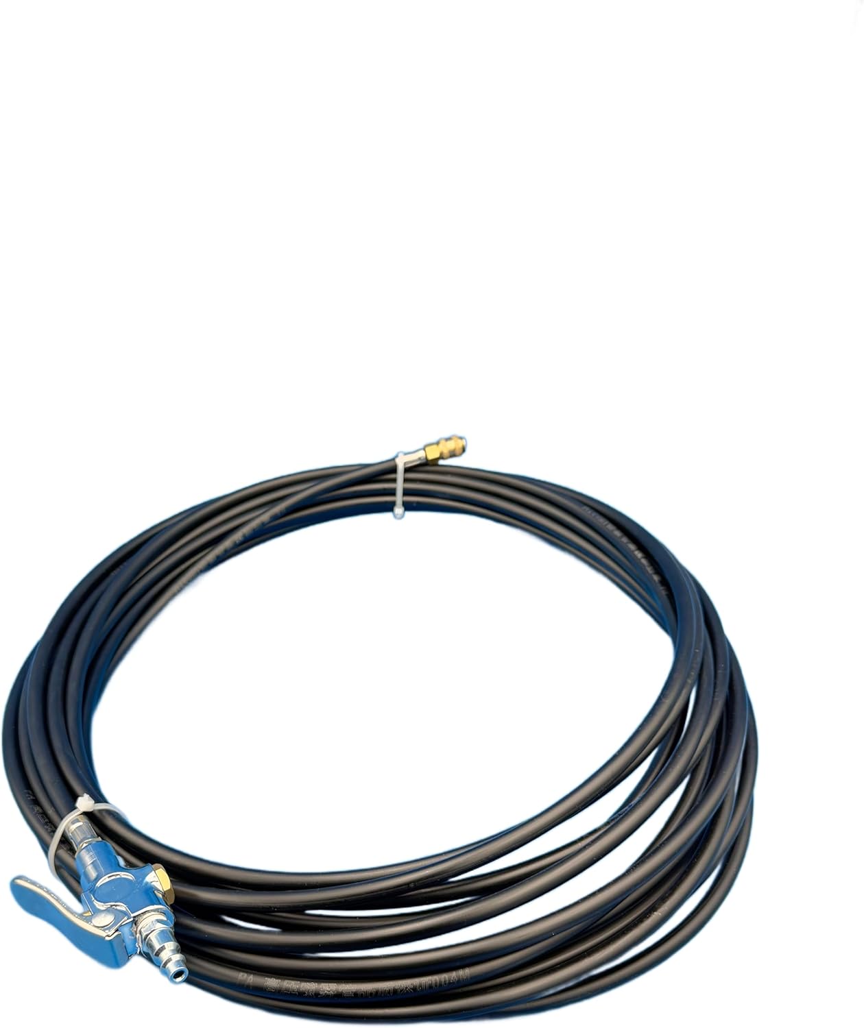 On-Site Duct Supplies 50' Air Duct Cleaning Snake, Flexible Memory Material, 3/8 OD PVC Tubing, Metal Handle, Blowgun with Quick Connector for HVAC Dryer Vents