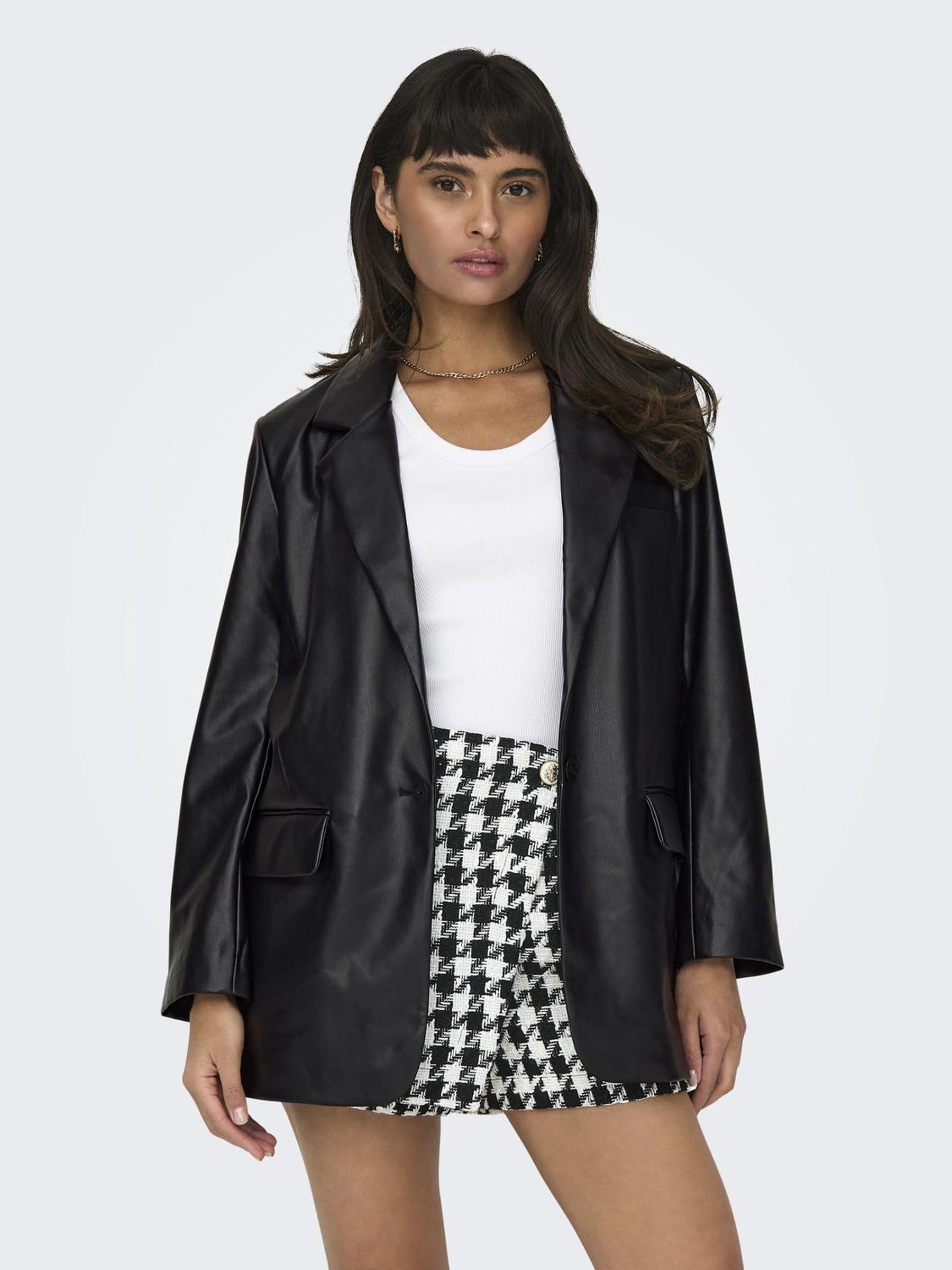 ONLY Female Kunstlederblazer ONLLANA Blazer