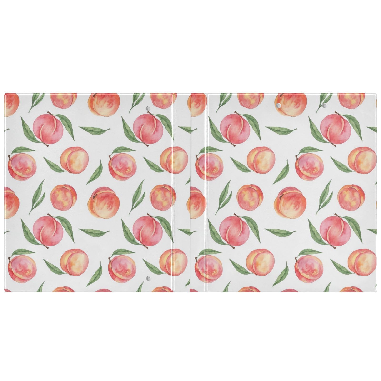 Raccoglitore ad anelli flessibile a 3 anelli, color pesca ad acquerello, confezione da 2