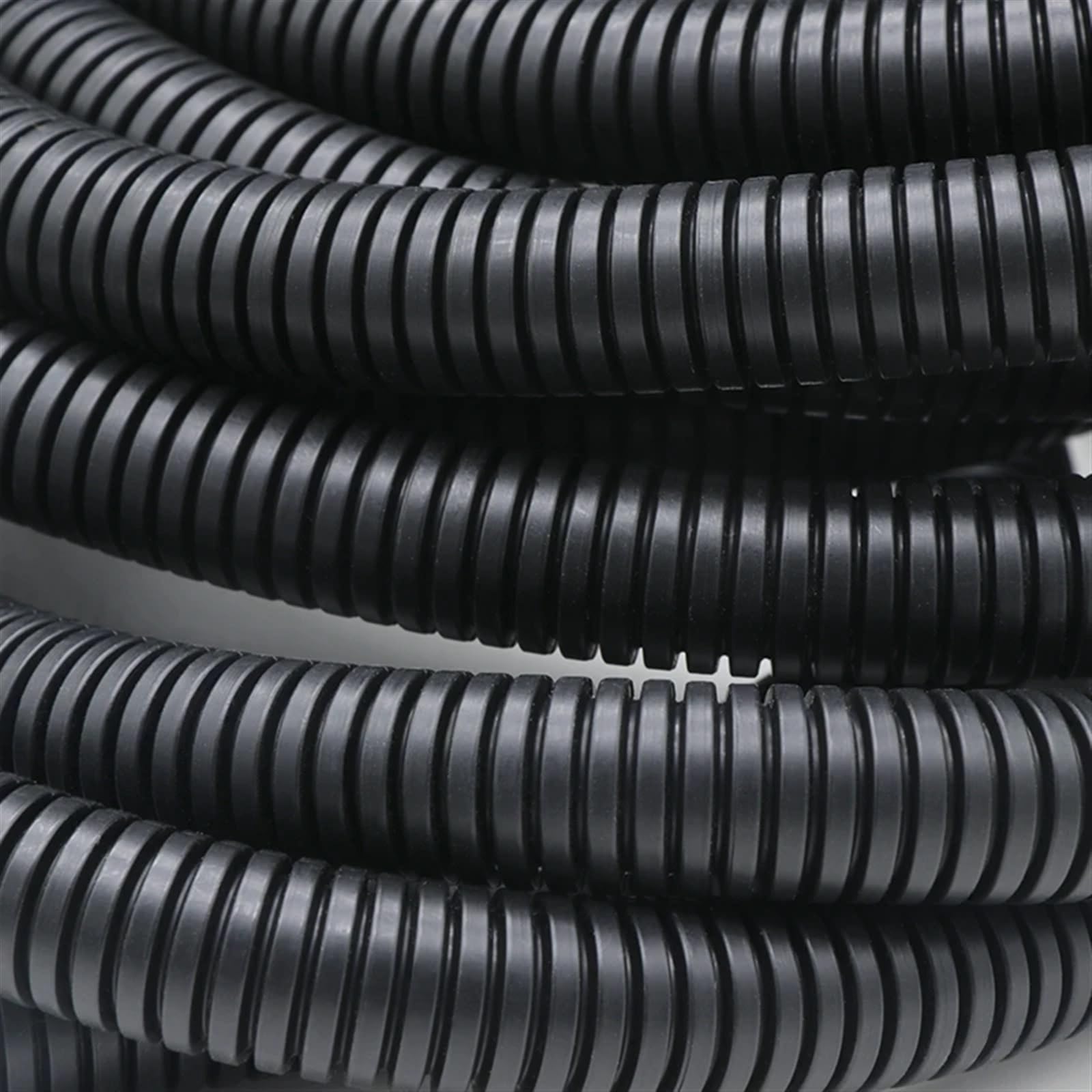 Guaina per Cavi Elettrici 1/5/10 M PP Isolato Tubo Corrugato Filo Tubo Filettatura Tubo di Plastica Tubo Corrugato Manicotto Protettivo 7.5mm-34.5mm(Black Closure,AD 25 X ID 20MM_10 Meters)