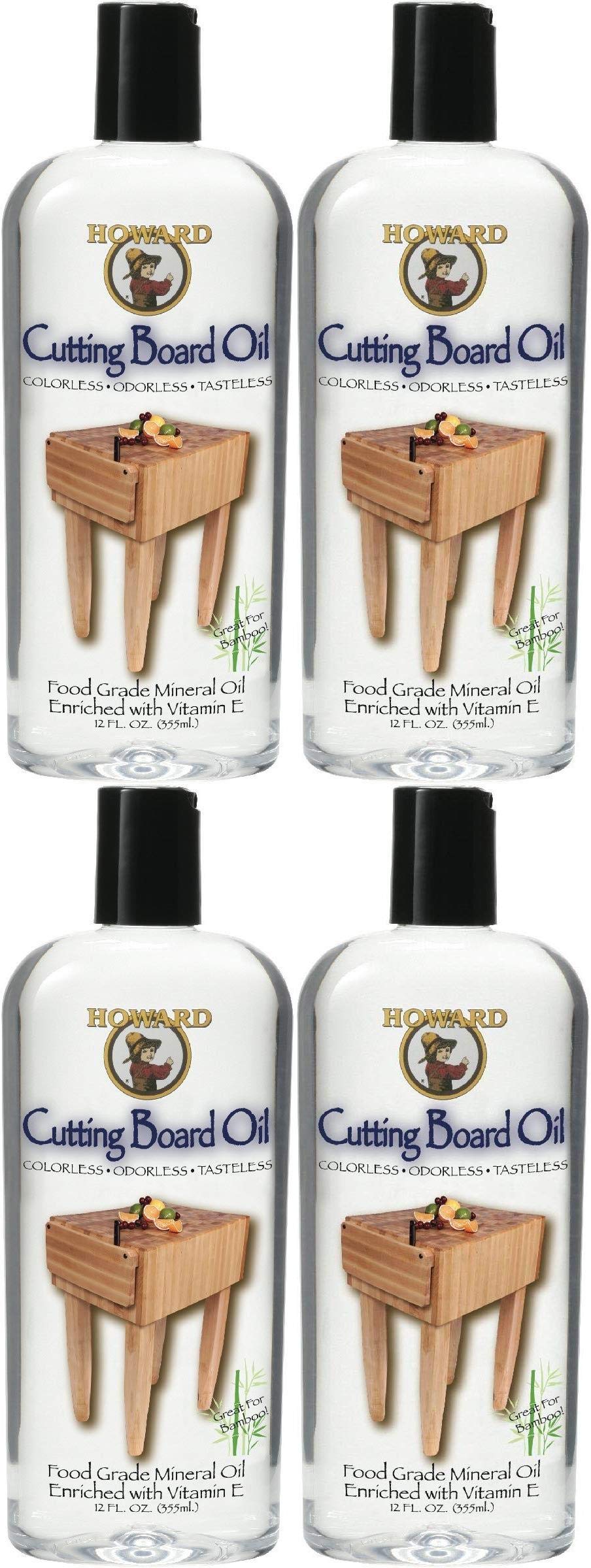 Howard Products Cutting Board Oil,12 Ounces, Pack of 5