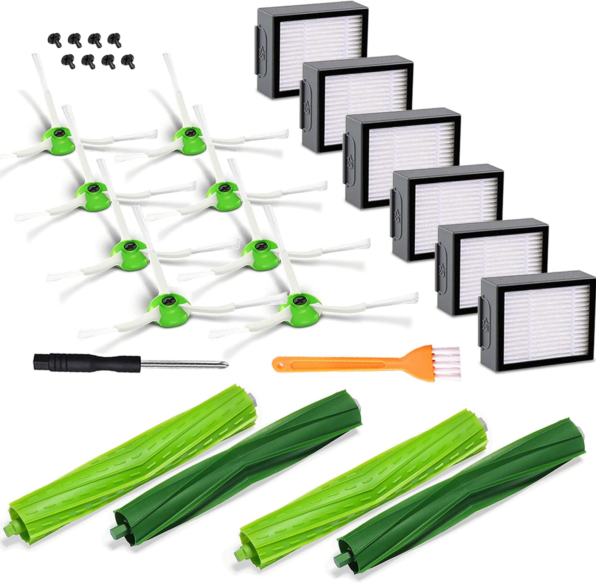 Kit Ricambi Per IRobot Roomba - 5 Spazzole Laterali, 2 Spazzole Gomma, 4 Filtri (Serie E/i/j) - Foto 10