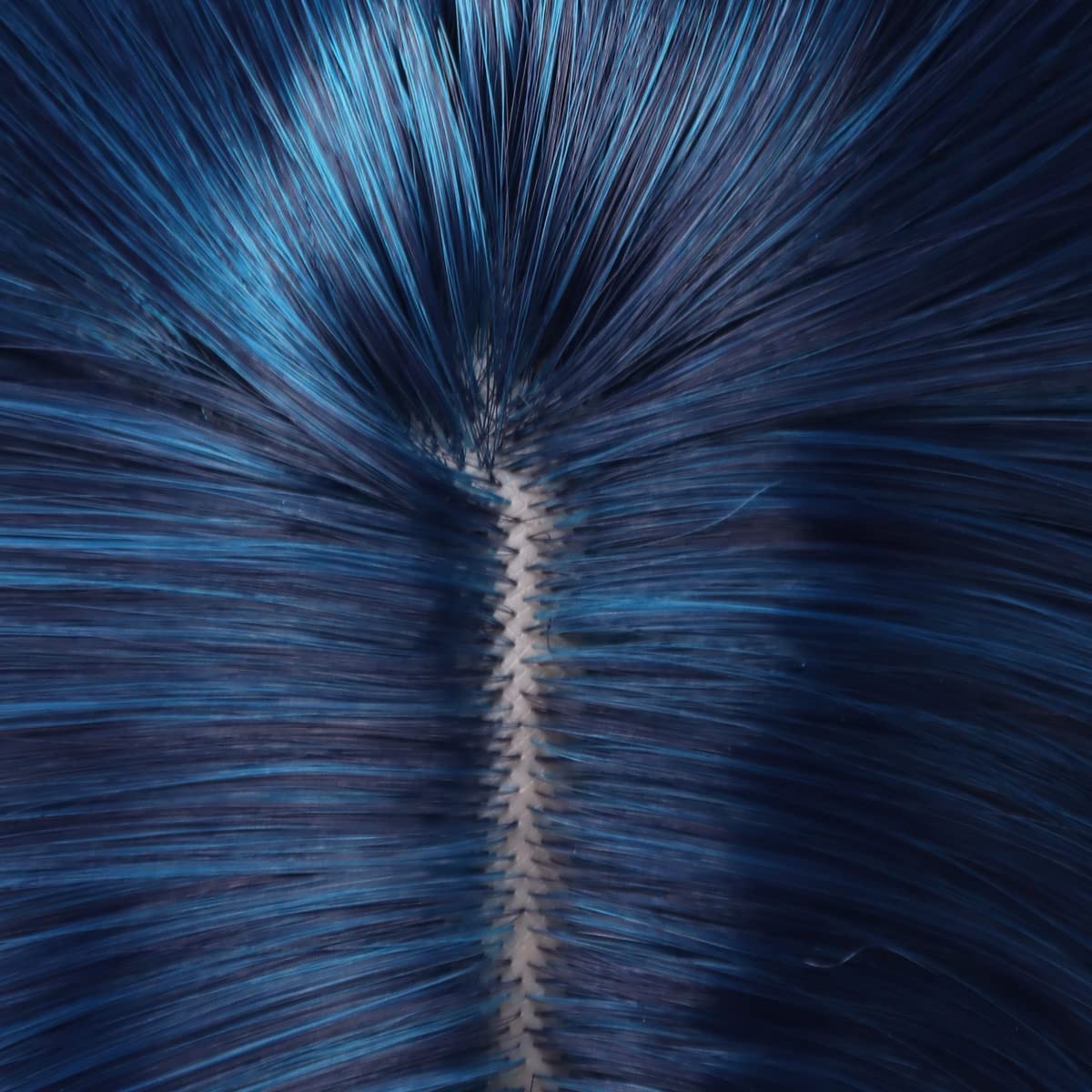 BERON Blue Wig Short Curly Wig Mix Blue Bob Wigs Charming Women Beach Wave Blue Wigs for Cosplay Costume Party Hairnet Included - Image 5