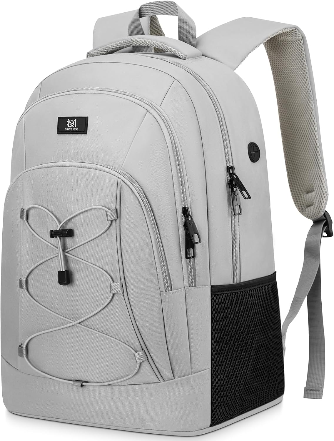 MOMUVO School Backpack for Men Teen Boys,Bookbag Water Resistant Laptop Backpack with USB for College High School Office Business