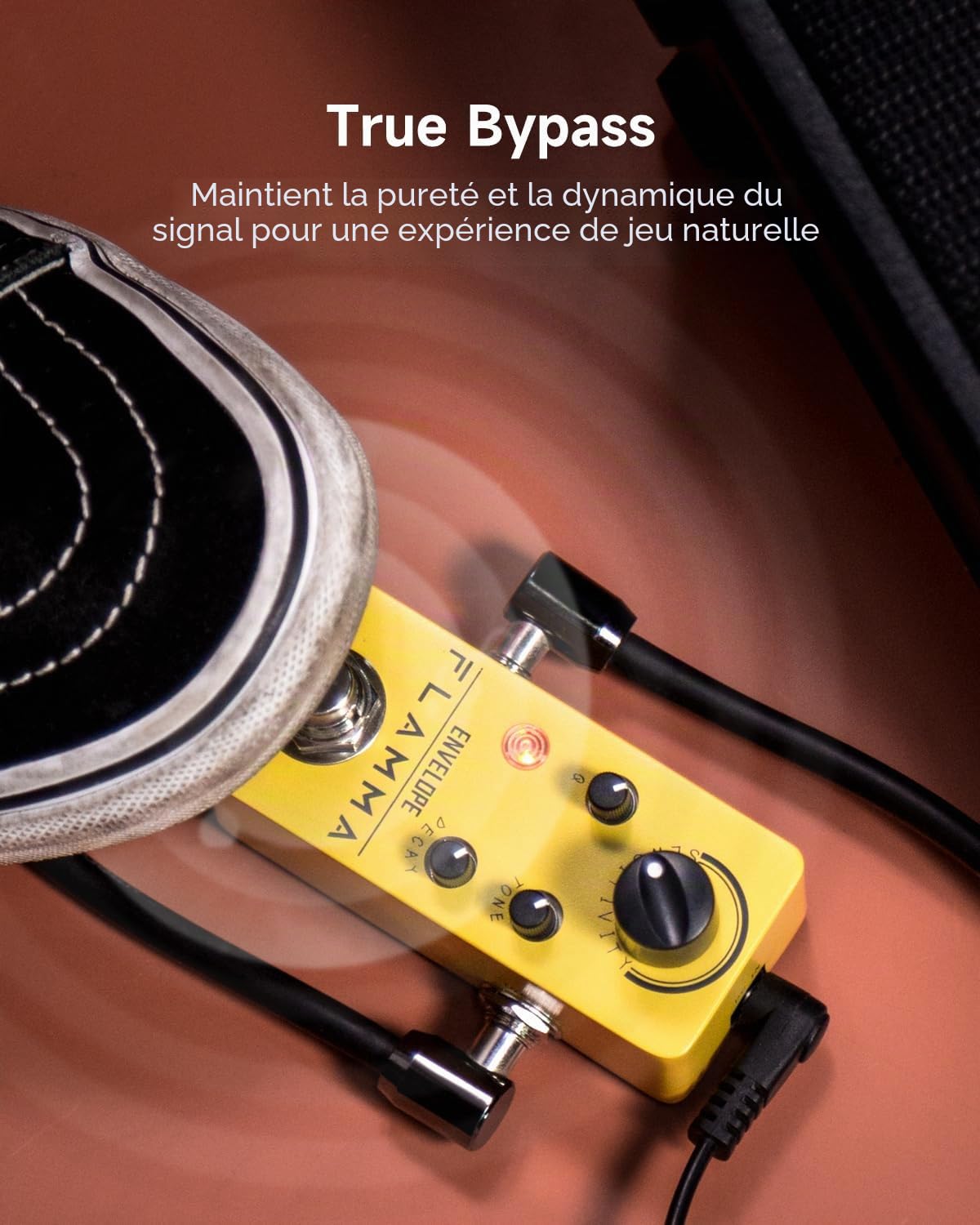 FLAMMA FC11 Auto Wah Pédale d’Enveloppe Filtre pour Guitare et Basse, True Bypass