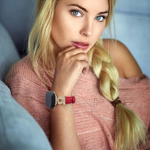 Miniatura 9 de mxiixnai Correas de cuero compatibles con Apple Watch Band para mujeres de 1.496 in, 1.575 in, 1.614 in, 1.654 in, 1.732 in, 1.772 in, 1.929 in