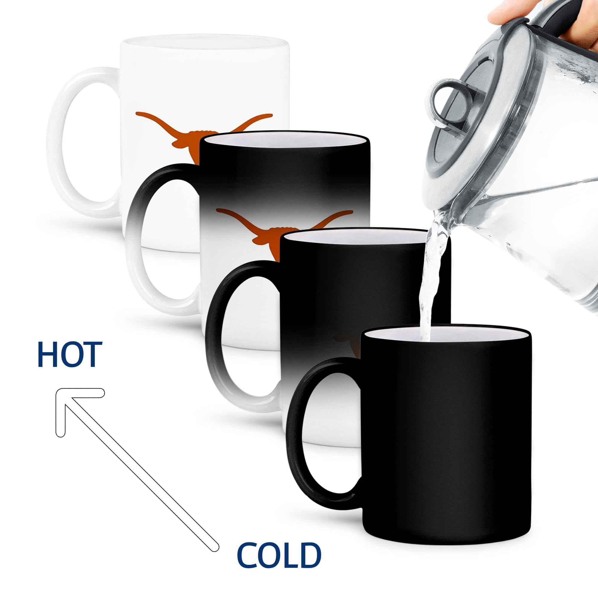 3dRose, Taza mágica transformable de 325 ml, multicolor
