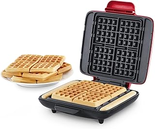 Dash Deluxe No-Drip Waffle Iron Maker Machine 1200W + Hash Browns, or Any Breakfast, Lunch, & Snacks with Easy Clean, Non-...