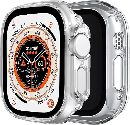 Miimall Funda para Apple Watch Ultra 1, 2, 3, 1.929 in, para mujeres y hombres, policarbonato duro sin protector de pantalla, ligera, a prueba de